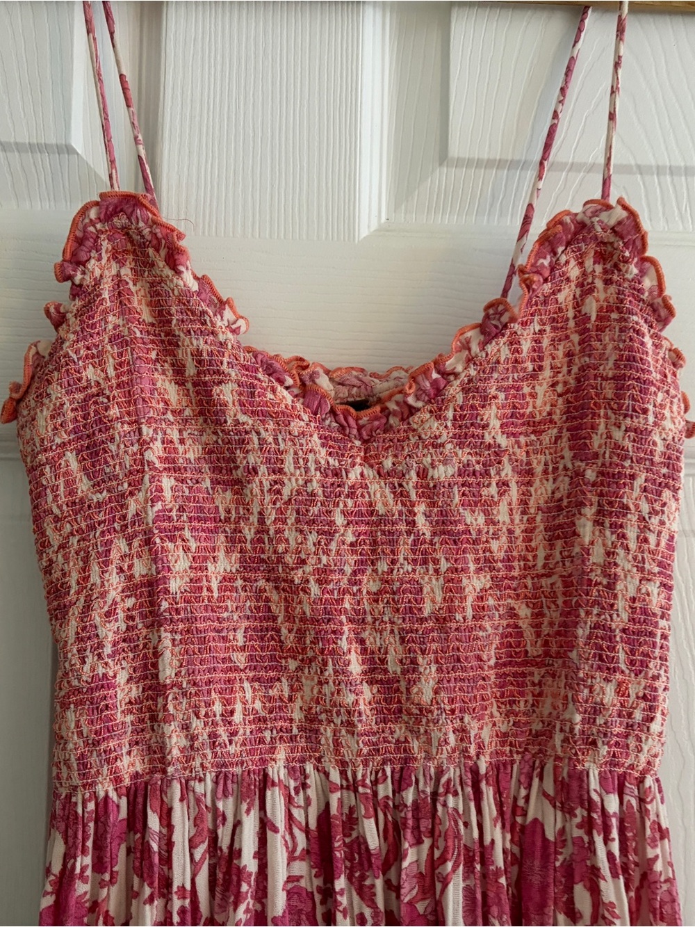 Free People Dusty Rose Floral Midi Dress - Picture 3 of 5
